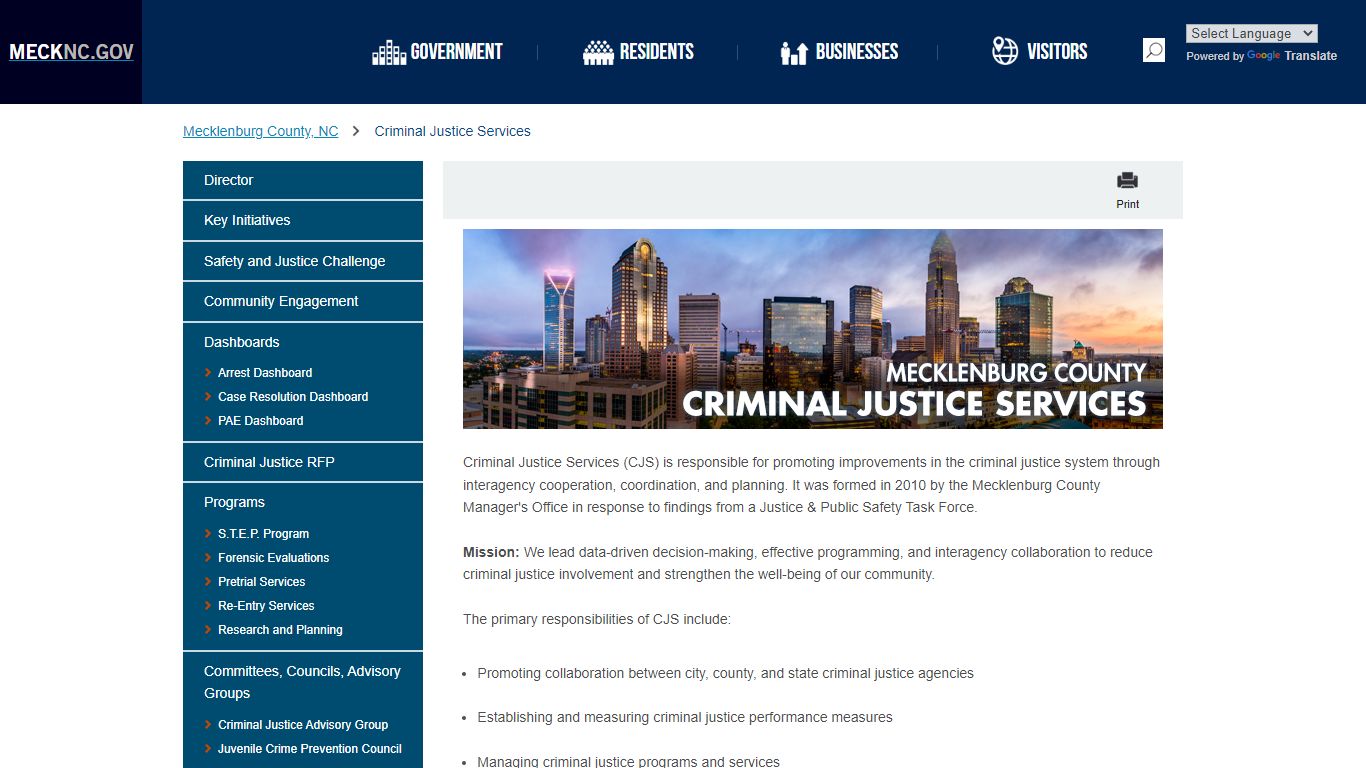 Criminal Justice Services - mecknc.gov